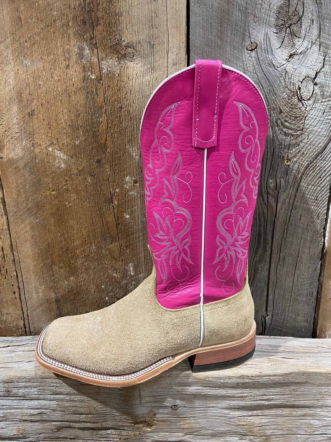 ANDERSON BEAN TAN CRAZYHORSE REVERSE BOOTS