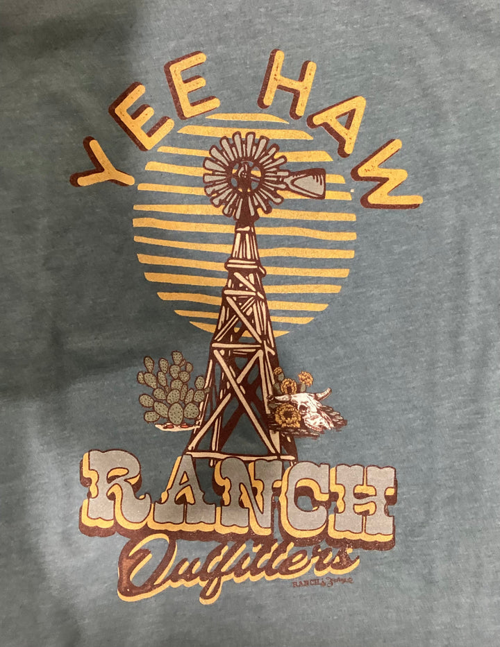 RANCH WATER - YEE HAW RANCH OUTFITTERS TEE SHIRT - SLATE