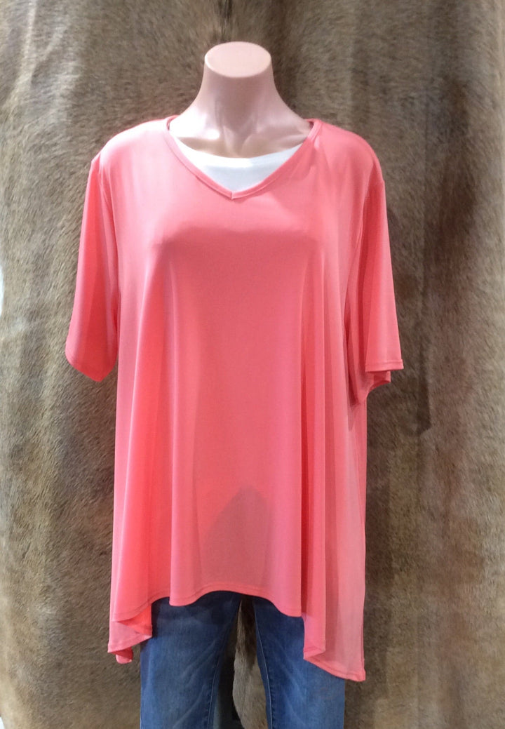 Hi- Lo Tops in Pink and in Sage