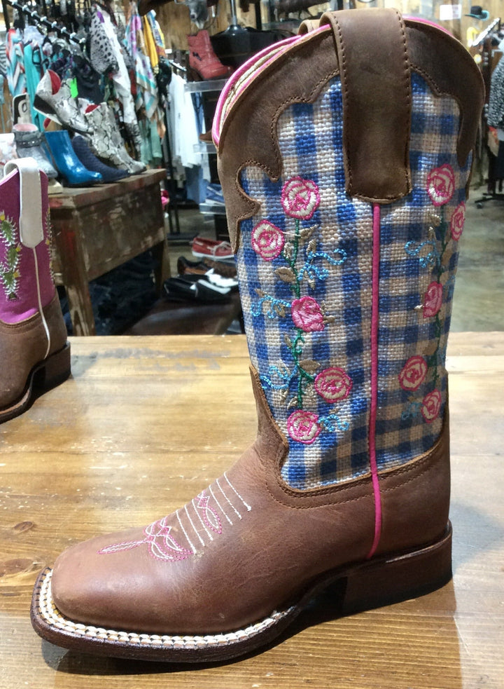 MACIE BEAN GIRL'S HONEY CRAZY HORSE BOOTS