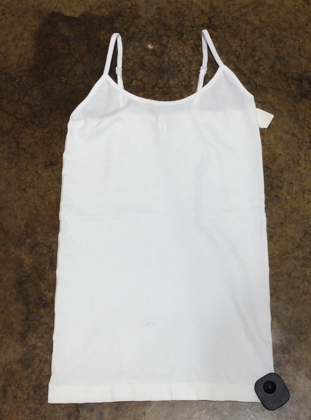 LONG SEAMLESS TANK TOP - WHITE