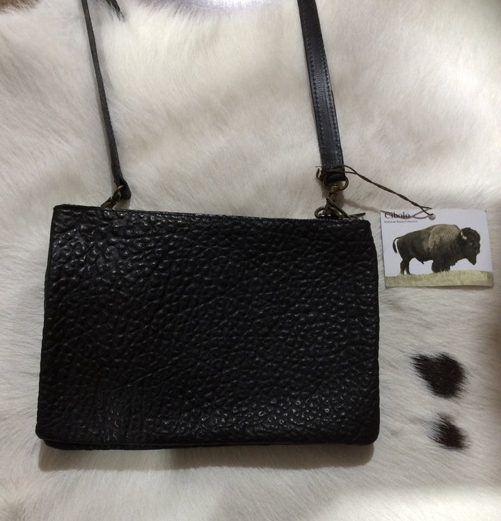 Bison Rough out Crossbody Purse