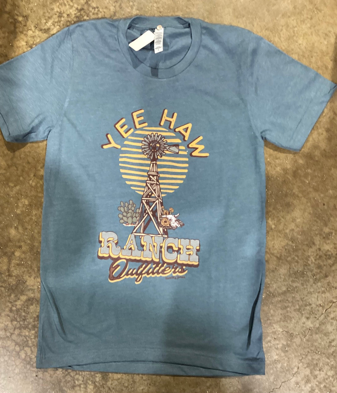 RANCH WATER - YEE HAW RANCH OUTFITTERS TEE SHIRT - SLATE