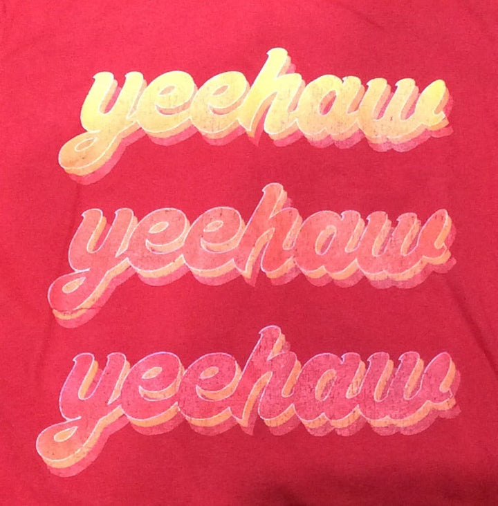 Yee Haw Tee Shirt in Red