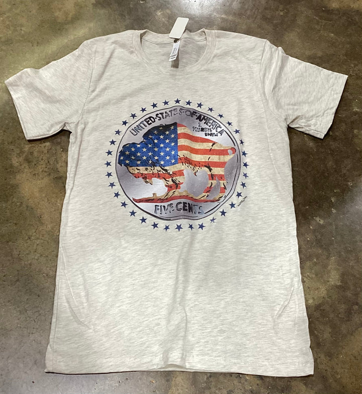 American Buffalo Nickel Tee Shirt