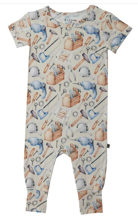 James Tool Box Infant Snapped Romper