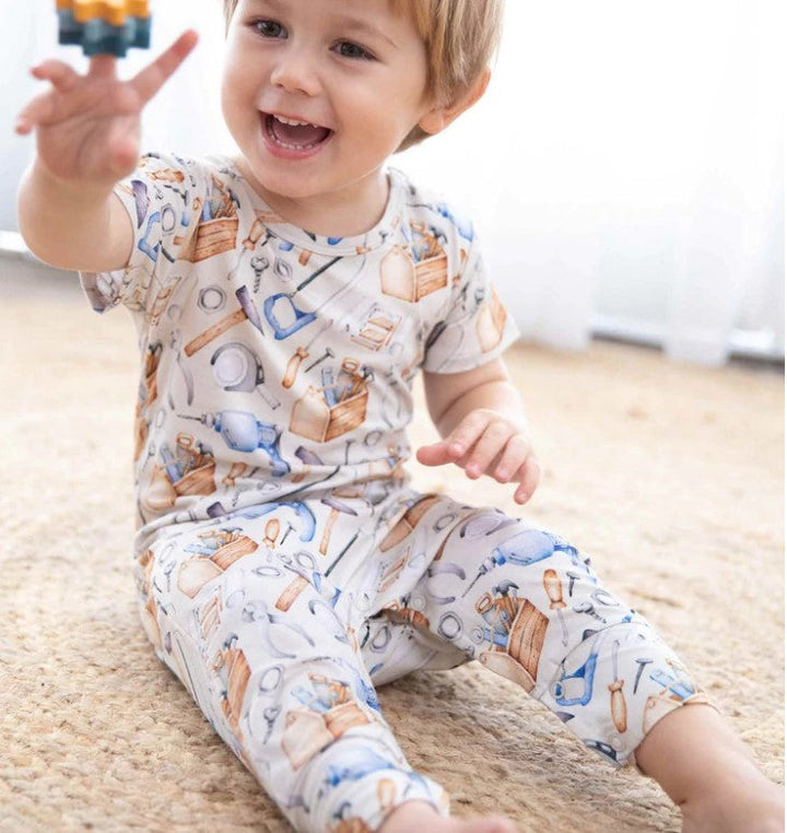 James Tool Box Infant Snapped Romper