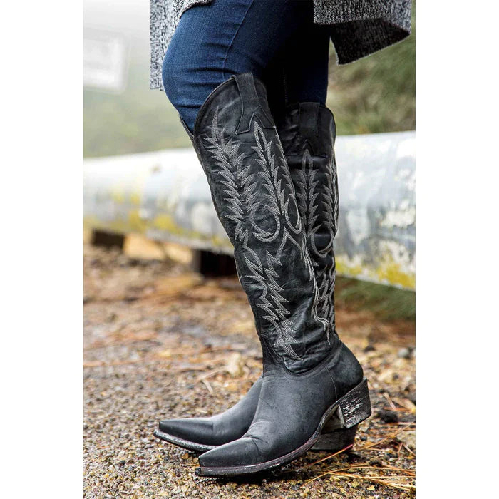 OLD GRINGO "MAYRA" 18" LADIES BOOT in BLACK