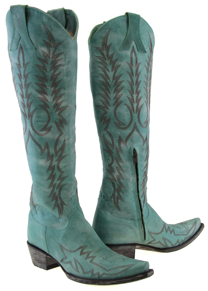 OLD GRINGO "MAYRA" 18" LADIES BOOT in AQUA