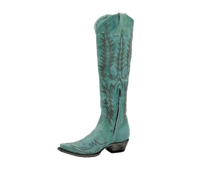 OLD GRINGO "MAYRA" 18" LADIES BOOT in AQUA