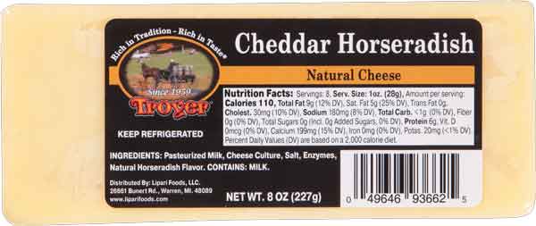 Horseradish Cheddar Cheese 8oz