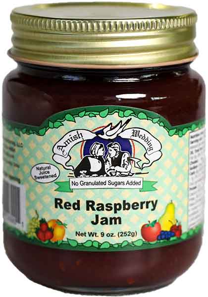 Red Raspberry Jam No Sugar Added 9oz