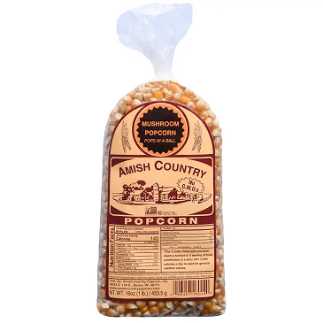 Amish Country 1lb Mushroom Popcorn