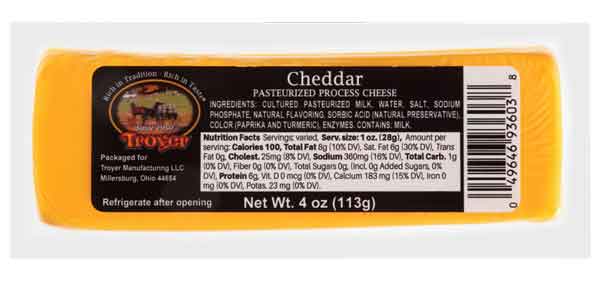 Cheddar Cheese Bar Shelf Stable 4oz