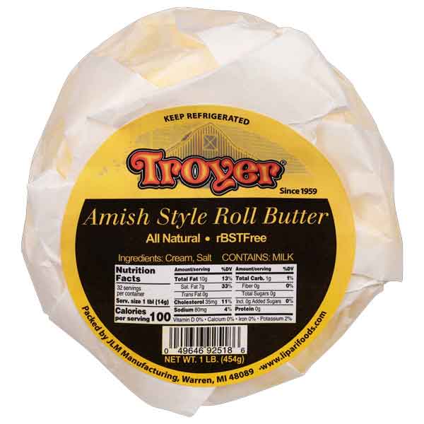 Amish Roll Butter Salted 1lb