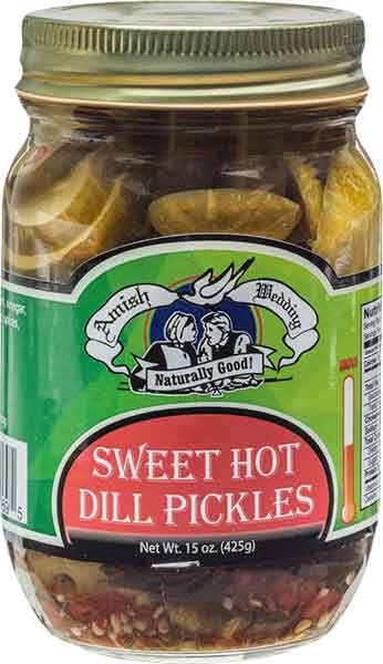 Sweet Hot Dill Pickles 15oz