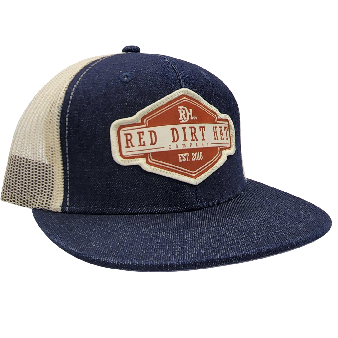 RED DIRT RUSTED BUCKLE HAT in NAVY/STONE
