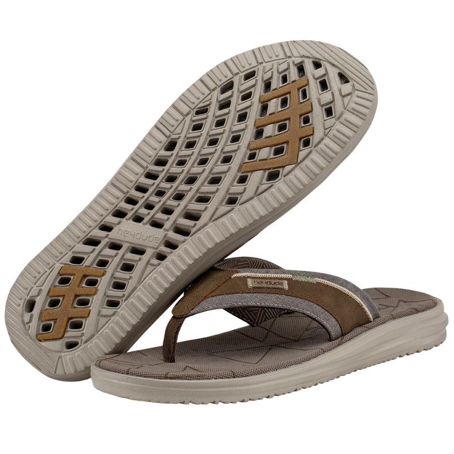 HEY DUDE SAMI FREE BROWN MEN'S SANDAL