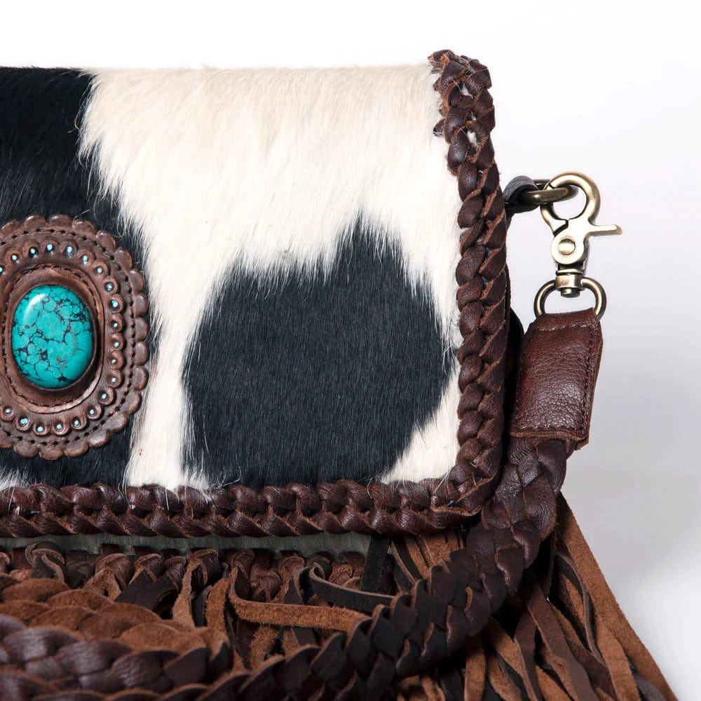 AMERICAN DARLING COWHIDE CROSSBODY WITH FRINGE